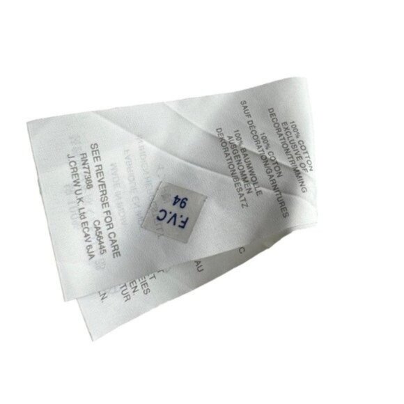 J.Crew Black White Plaid Checker Micro Gingham Edie Cotton Ruffle Sleeve 8 - Picture 7 of 9